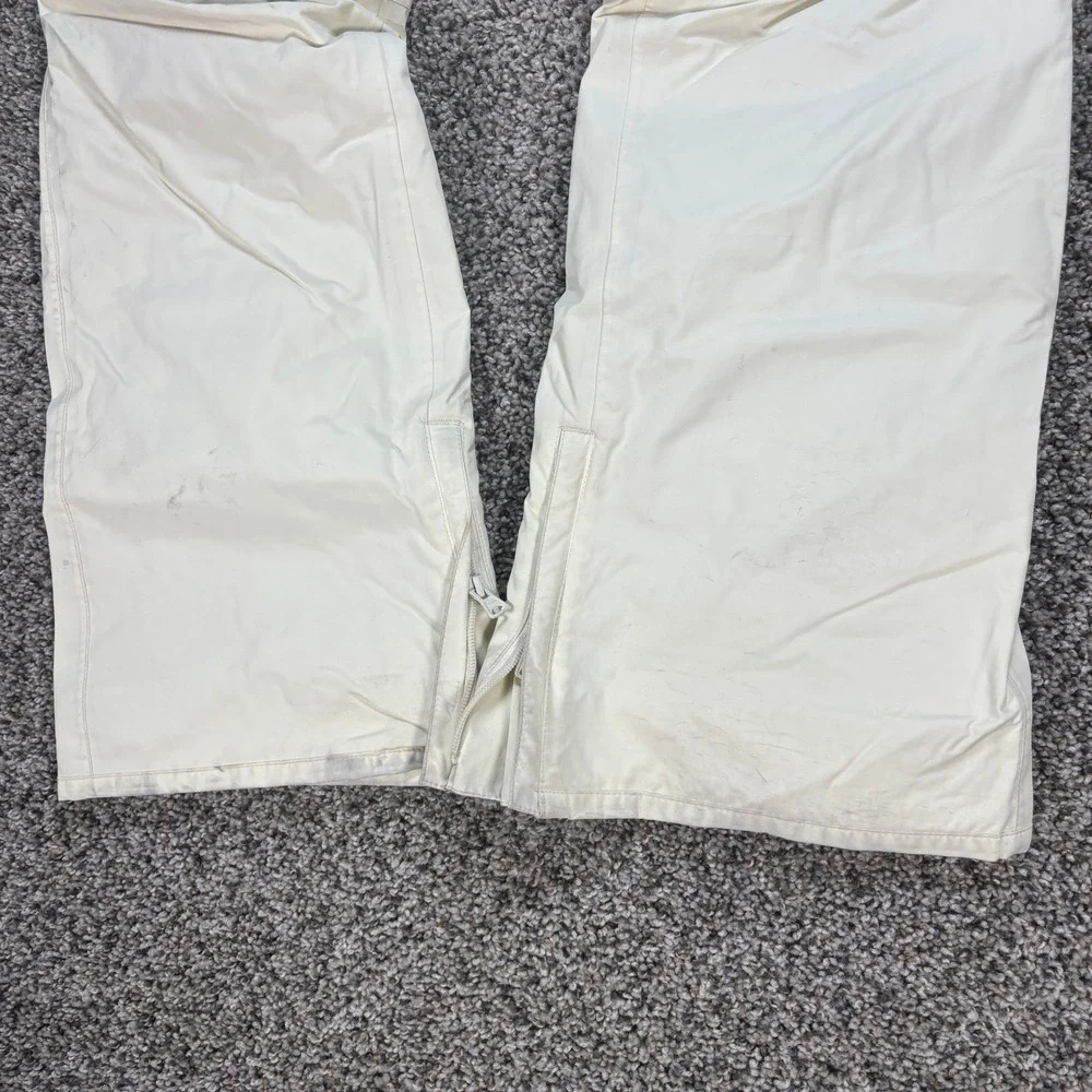 Burton Snowboard Pants Cream Off White Men's M Winter Ski Insulated Trousers